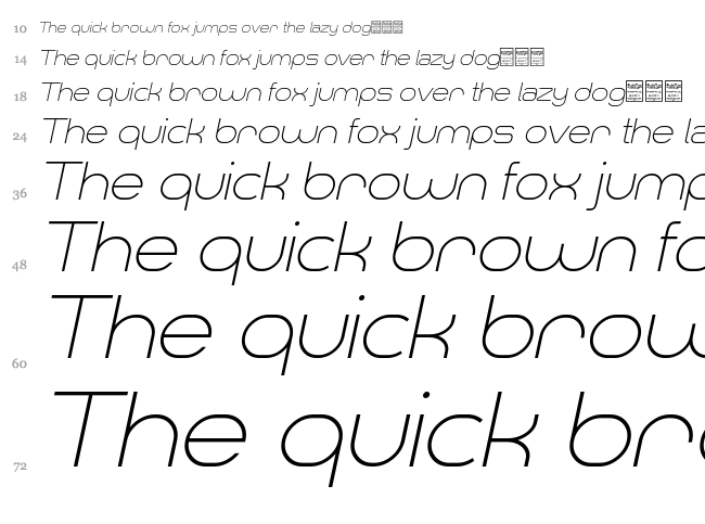 Smush font waterfall